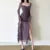 High Slit Bodycon Midi Dresses for Square Collar Long Sleeve Slim Evening Party Dress Club Prom Robe Y2k Vestidos New