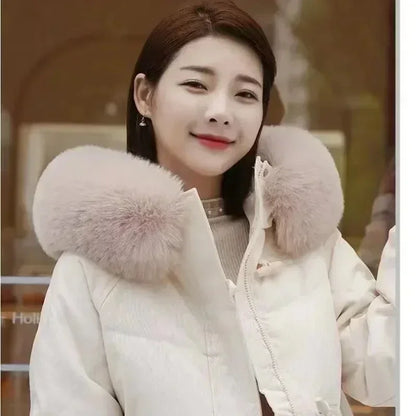 Soft Scarf Winter Faux Fox Fur Collar Furry Warm Thicken Parka Coat Hood Decor Fake Fur Shawl Scarves