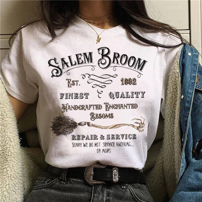 T-shirt Cartoon Witch Magic Kawaii Tshirt