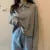 Knit School Polo Neck Cropped Shirt Summer Short Sleeve Youthful Color Crop Top Female Basic Blouse Lady Pullover