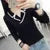 Autumn Winter Style Knitted Pullover Tops Lady V-neck Knitted Pullover Sweater Df4922