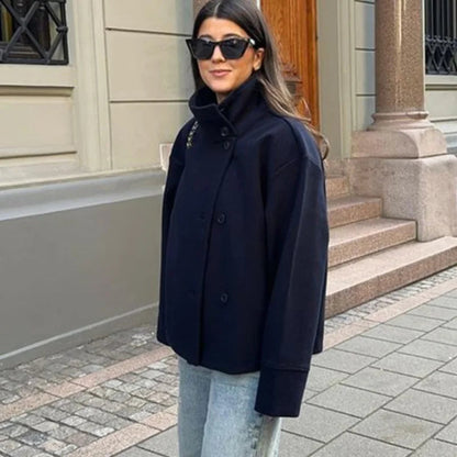 Stylish Versatile Jacket Stand-collar Classic Mature Autumn Coat Trend Edgy High-quality Street Wear