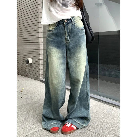 Oversized Jeans Wide Leg Baggy Y2k Grunge Denim Pants Harajuku Korean Trousers Aesthetic