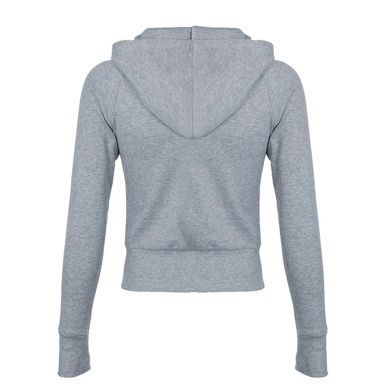 Knitted Autumn Winter ��s Sweats Cardigan Long Sleeve Ribbed Causal Basic S Zip Up Hooded Coat
