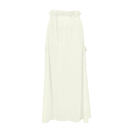 Skirt Sweet Autumn New Pockets Slim Long Skirt Club Party Female Versatile Skirt