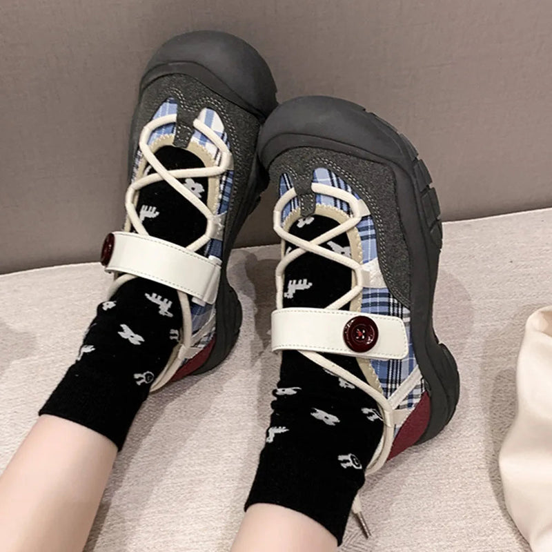 Spring Summer Pumps Mary Janes Wedges Shoeslace Sweet Lolita Pumps for Trend Shoes
