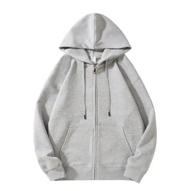 Embellished Hoodies Gray Starry Sweatshirts Oversize Bright Zip Coat Gentle Versatile Cardigan