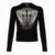 Y2k Darkly Retro Zip Up Hooded Coat Long Sleeve Basic S Diamonds Print Sweats Cardigan