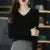 Sweater Long Sleeve Top Knitted Pullover V-neck Sweater Woman Winter Basic Female Clothing Soild Ol Sweater Df4933