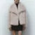 Winter New Gradient Fluffy Fur Coat High Street Big Fur Collar Faux Fox Fur Jacket Female Overcoats