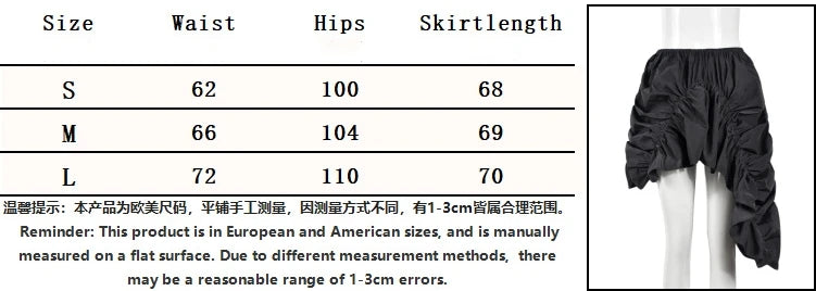 Irregular Ruched Elastic Long Skirt Design Party Dress Street Outfit Autumn Winter Female Skirt
