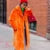 Mixed Color Patchwork Faux Mink Fur Winter Coat Jacket Fluffy Lapel Collar Brand Long Overcoats
