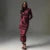 Leopard Print Maxi Dress for Long Sleeve Slim Fit Birthday Gown Dress Female Cloth
