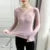 Autumn Long Sleeve Shirt Spring Lycra Thermal Underwear Basic V Neck T-shirt Underwear Woman Top Thin Blouse Female Clothing