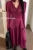 Autumn Satin Midi Dresses for Long Sleeve V-neck Folds Design A-line Korean Office Lady One Piece Vestidos New
