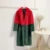 Mixed Color Patchwork Faux Mink Fur Winter Coat Jacket Fluffy Lapel Collar Brand Long Overcoats