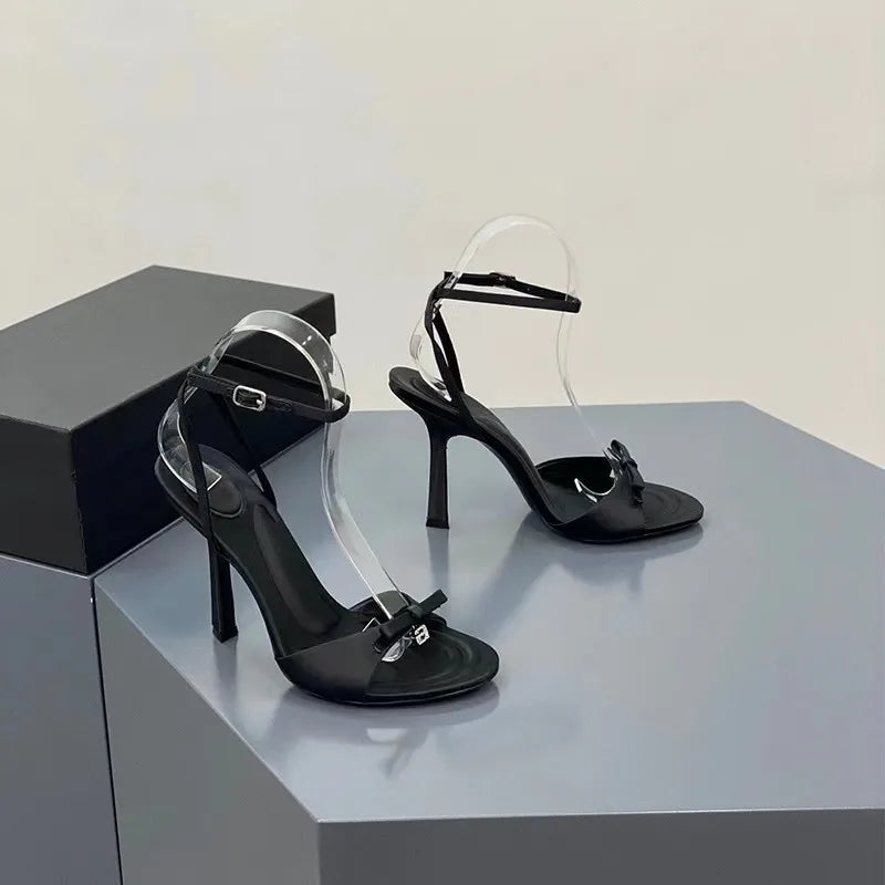 New Sandals Thin High Heels Open Toe Zipper Dancing Shoes Summer Ballroom Dance Shoes