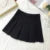 Harajuku Pleated Skirt High Waist Black Mini Skirts Korean Preppy School Uniform All Match a Line Skirt