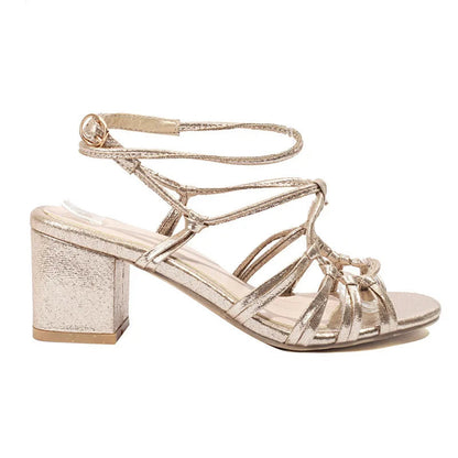 Shoes Breathable Large Size Beige Heeled Sandals Comfort New Big Black Low High Summer Back Str