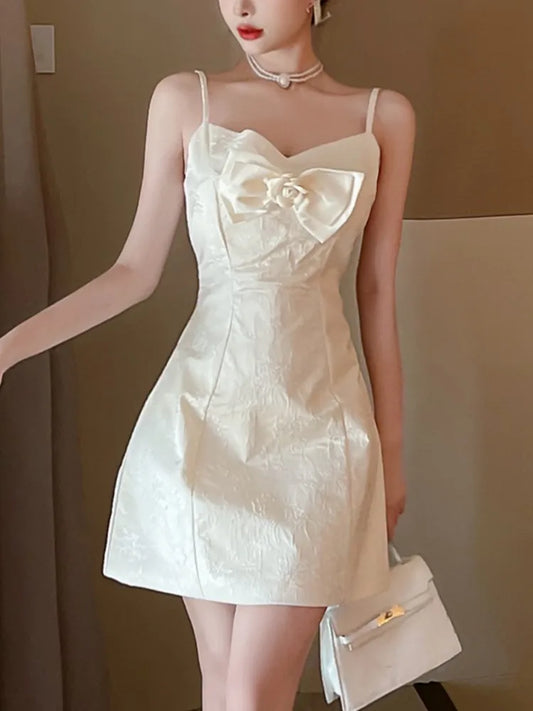Y2k Sweet Mini Dress for Spaghetti Strap Princess Birthday Party Short Dresses Summer Spring Slim A-line Vestidos New