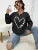 The Great Love at the Edge of Butterflies Design Sweatshirt Female Fleece Crewneck Hooded Street Autumn Pullover New Sportswear