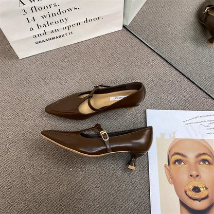 Shoes on Heels Female Footwear Pointed Toe Clogs Platform Shallow Mouth Sneaker Dress New Creepers S