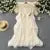 Autumn Pleated Long Dresses for Halter V-neck Flare Sleeve Wedding Party Dress Korean One Piece Vestidos New