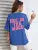 Not in the Mood Pink Letter Print T-shirts Summer Cotton Clothing O-neck Oversized Short Sleeve Breathable Tshirt