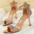Shoes Rhinestone High Heels Pumps Kitten Heels Party Shoes Open Toe Sandals Heel Stiletto Wedding Shoes