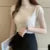 Tops and Blouses Summer Short Sleeve Blouse Blusas Mujer De Moda Turtleneck Knitted Blouse Shirt Tops