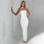 Strapless Backless Maxi Dress for Burgundy Mesh Sleeve Off-shoulder Bodycon Club Party Evening Long Dress