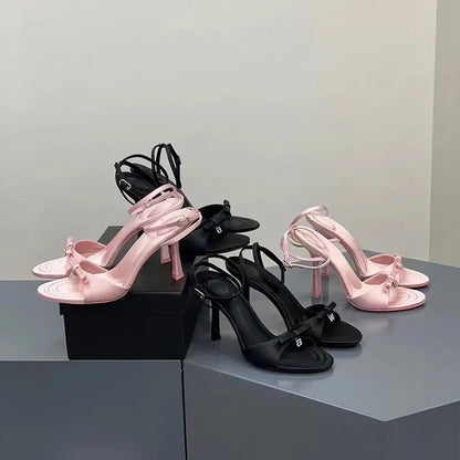New Sandals Thin High Heels Open Toe Zipper Dancing Shoes Summer Ballroom Dance Shoes