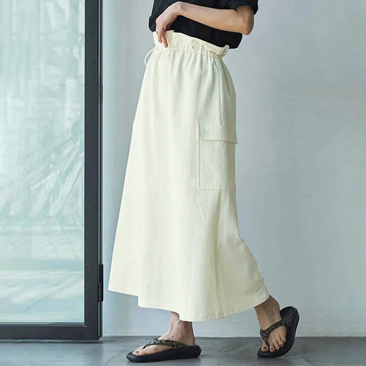 Skirt Sweet Autumn New Pockets Slim Long Skirt Club Party Female Versatile Skirt