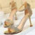 Shoes Rhinestone High Heels Pumps Kitten Heels Party Shoes Open Toe Sandals Heel Stiletto Wedding Shoes