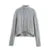 Beading Twist Pullover Knit Gray Long Sleeve High Collar Sweater Lady High Street Lady All-matching Knitwear