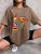 Painted Lady Face Personality Design Print T Shirt Female Street Comfortable T-shirt Soft Tops Breathable Short Sleeve