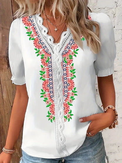 Ruffle Print T-shirt