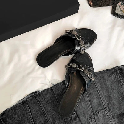 New Brand Shoes Black High Heels Sharp Pointed Suede Pumps Shallow Mouth Etiquette Shoes Mujer Zapatos