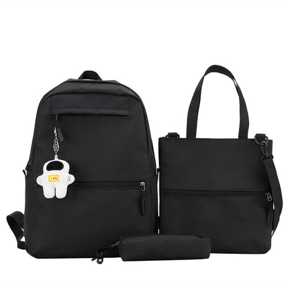 3 Pcs Set Harajuku Laptop Backpack Coating School Bags for Teenage Girl Kawaii College Student Kids Book Bag Rucksack