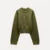 O-neck Cropped Sweater Pullover for Long Sleeved Loose Jumper Female Spring Lady High