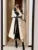 Autumn Winter Woolen Coat Patchwork Long Jackets With Belt Lapel Korean Female Outerwear New Soft Overcoat