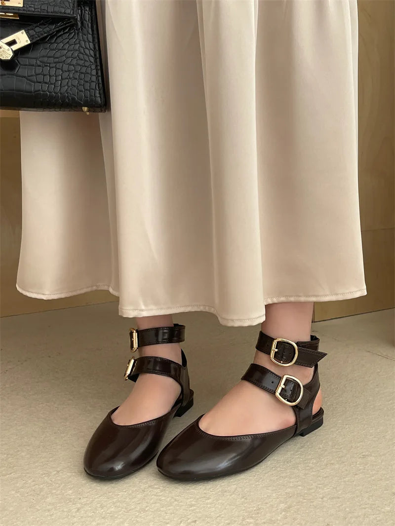 Comfort Shoes for Large Size Beige Heeled Sandals Summer Big Black Closed New Flat Low Rubber Rome Back