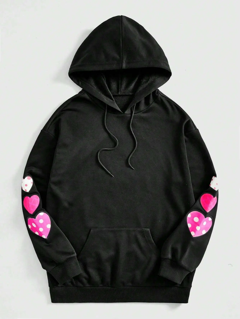 Pink Puppet Bear a and Terrifying Appearance Hooded Warm Fleece Hoodies Street Hoodie Hipster Loose Clothes
