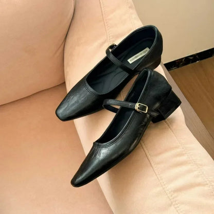 Slipon Flats Square Toe Slim Daily Shoes for Woman Autumn