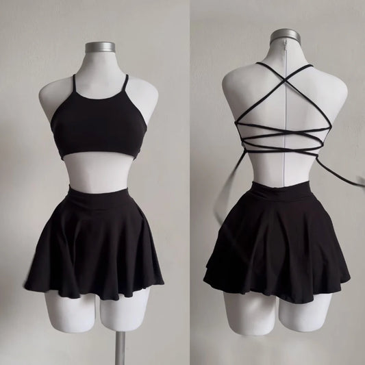 Europe and the United States Explosive New Cross-border Suspenders Two-piece Suspenders Halter Halter Skirt