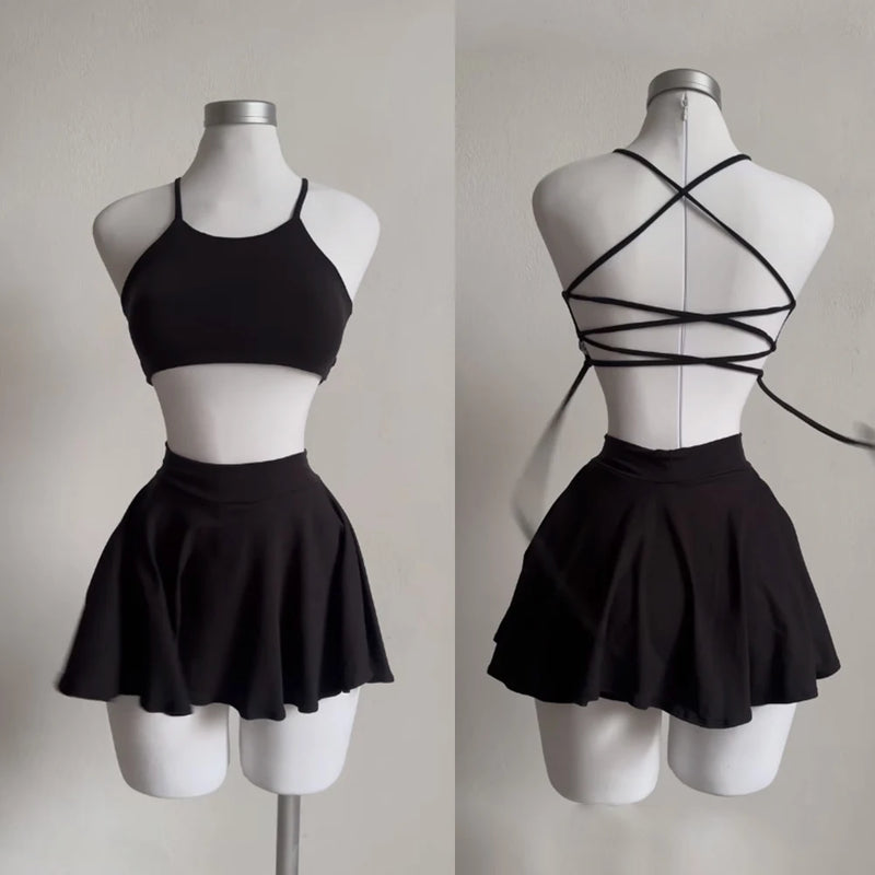 Europe and the United States Explosive New Cross-border Suspenders Two-piece Suspenders Halter Halter Skirt