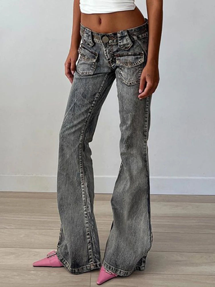 Retro High Waisted Jeans Woman Autumn Winter Loose Slouchy Jeans Femme Street Slim Denim Pants Woman Bottomn