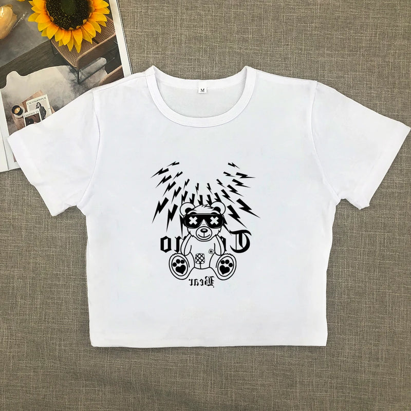 Short-sleeved T-shirt New Explosive Spice Show Thin Pure Want High-grade Top Summer ’s Brand