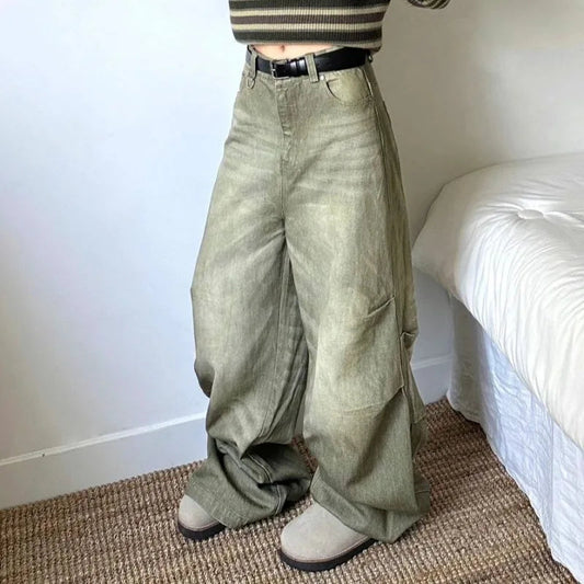Y2k Oversized Jeans Woman Streewear Baggy Harajuku Denim Pants Spring Korean Causal Trousers Aesthetic