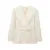 Slim Belt Blazer Coat for V Neck Buckle Long Sleeve Suit Jacket Spring Lady Commute High Waisted Outwear New